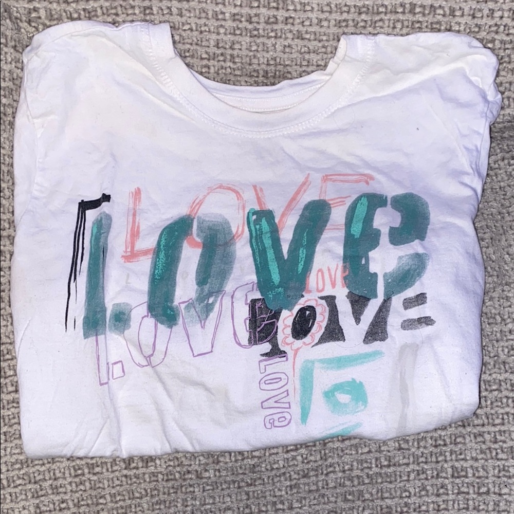Women’s White Love Tee